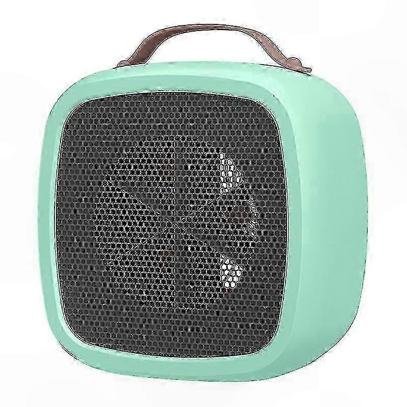 Portable Battery Powered Space Heater - Compact Electric Mini Fan Heater With Thermostat for Indoor Use