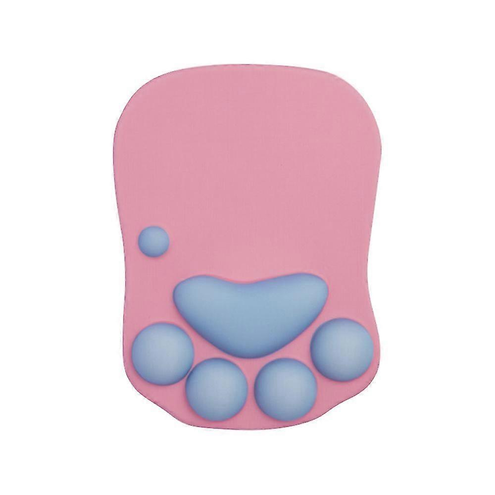 Cat Paw Mouse Pad With Wrist Support Cushion Soft Silicone Wrist Rests Ergonomic Cute Mouse Pad