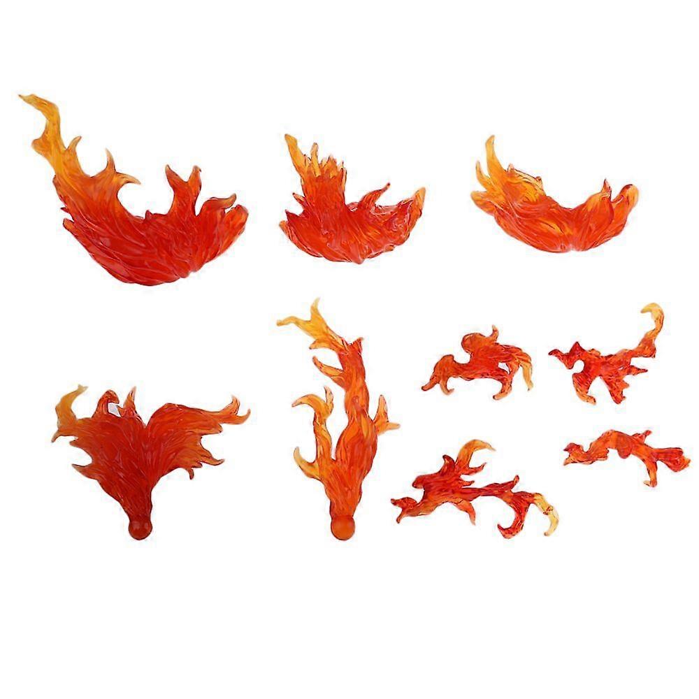 Burner Burner Flame Effect Action Figure Display Stand For Gundam Red