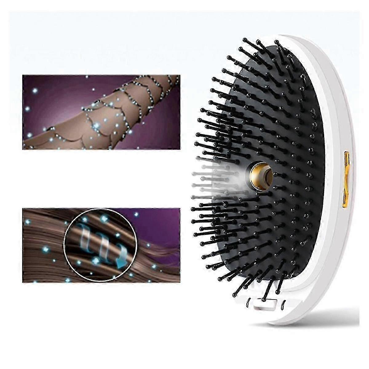 Portable Universal Steam Spray Hair Comb with Anti-Static and Vibration Massage Functions