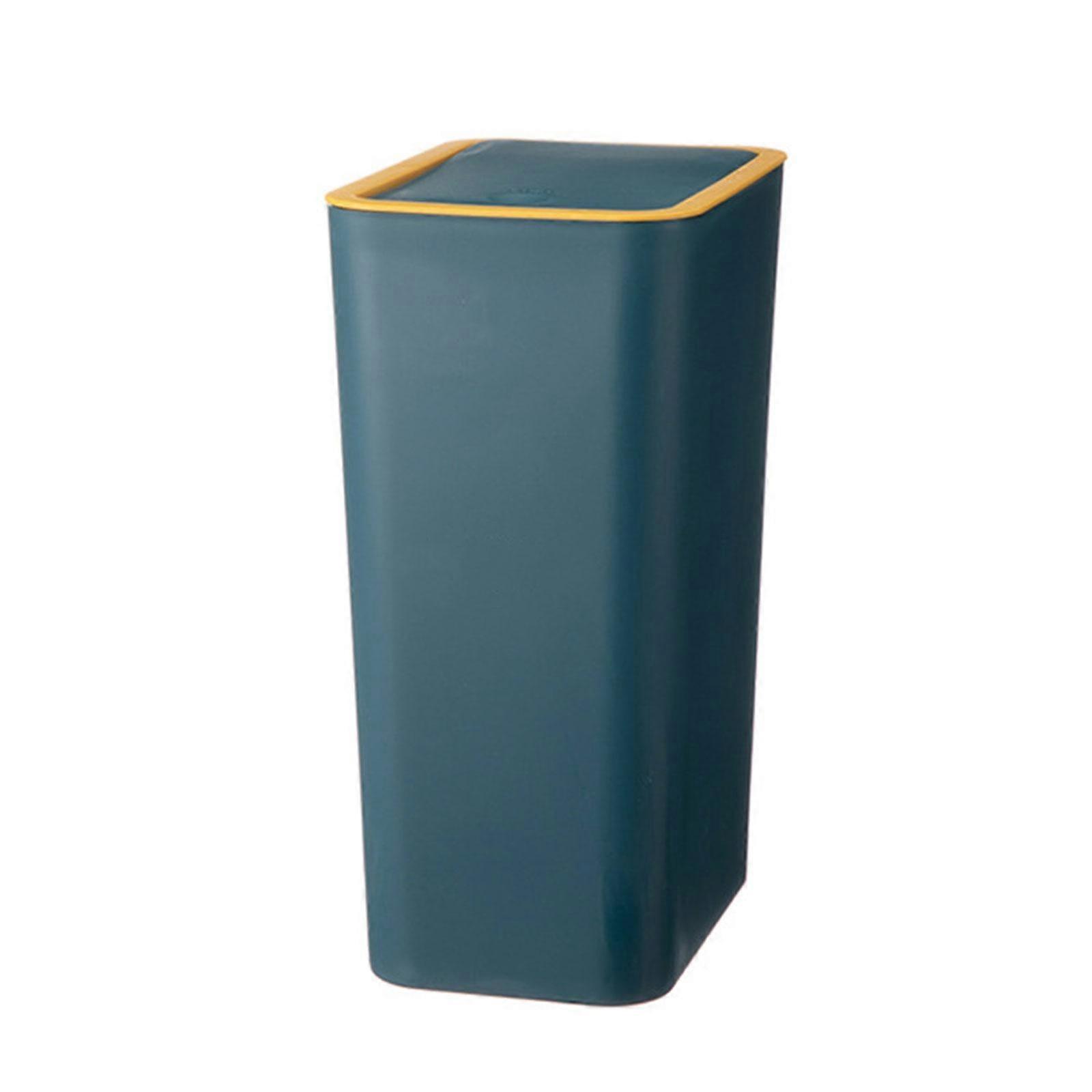 Plastic Push Top Waste Bin for Home and Office Use Durability Trash Can Waste Bin with Easy Press Lid for Any Room