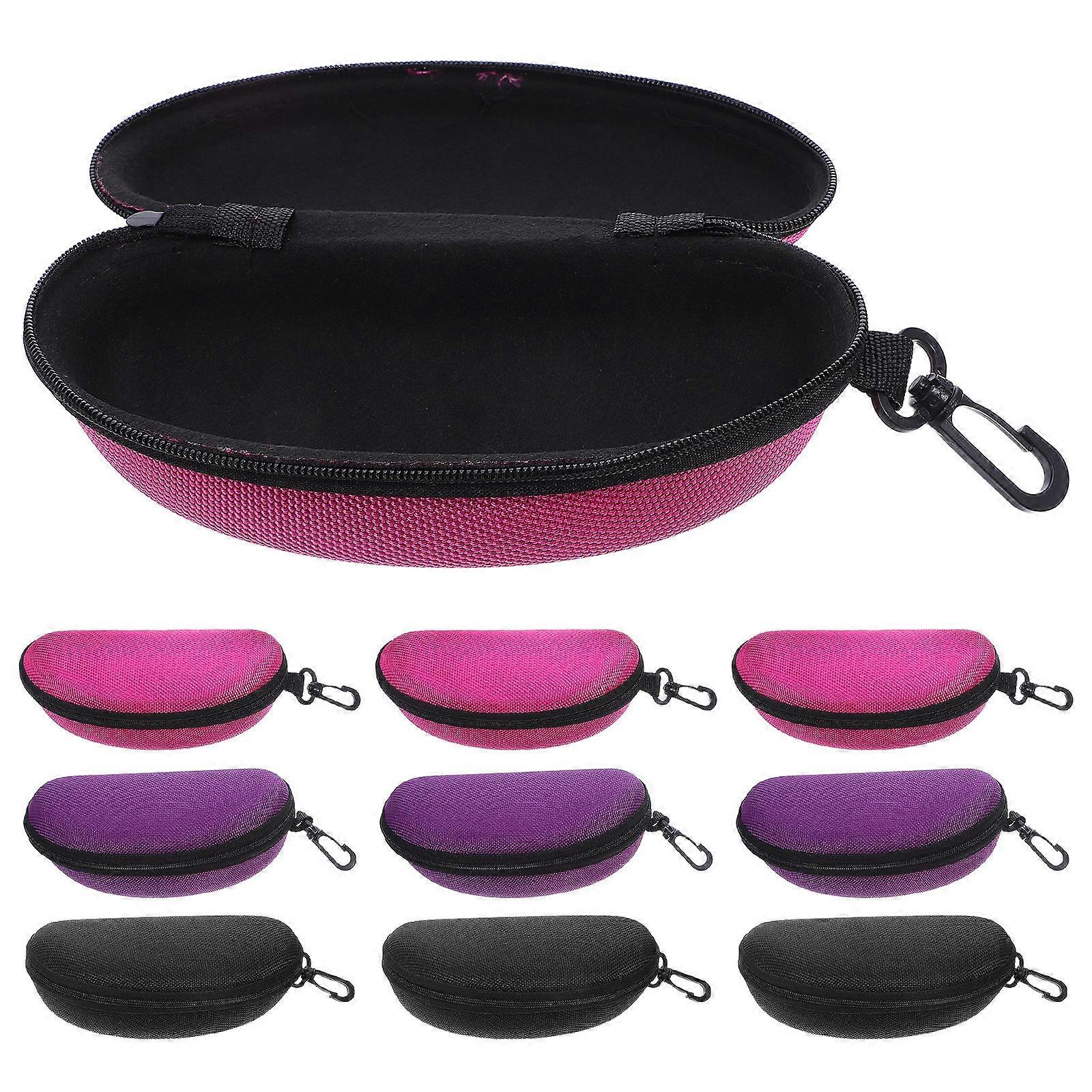 Eva Sunglasses Carrying Case for Travel 9Pcs Waterproof Protective Case