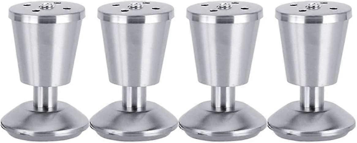 4本の厚みのあるステンレススチール製家具脚 調節可能なカップ型キャビネット脚 ソファ脚 家具