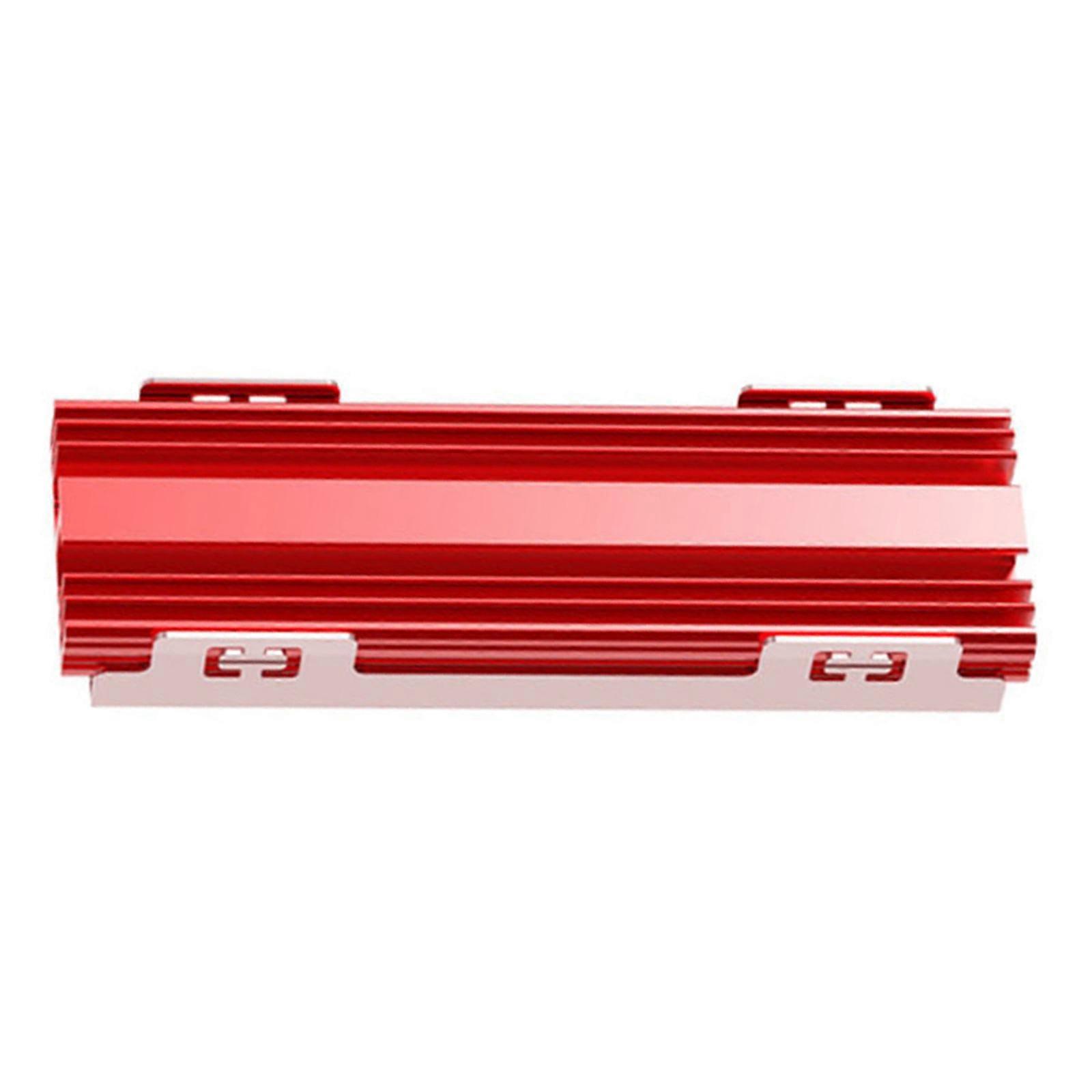 High Efficiency Aluminum Alloy M.2 SSDs Heatsink for Enhances Cooling Performances and Noiseless Operation  Red
