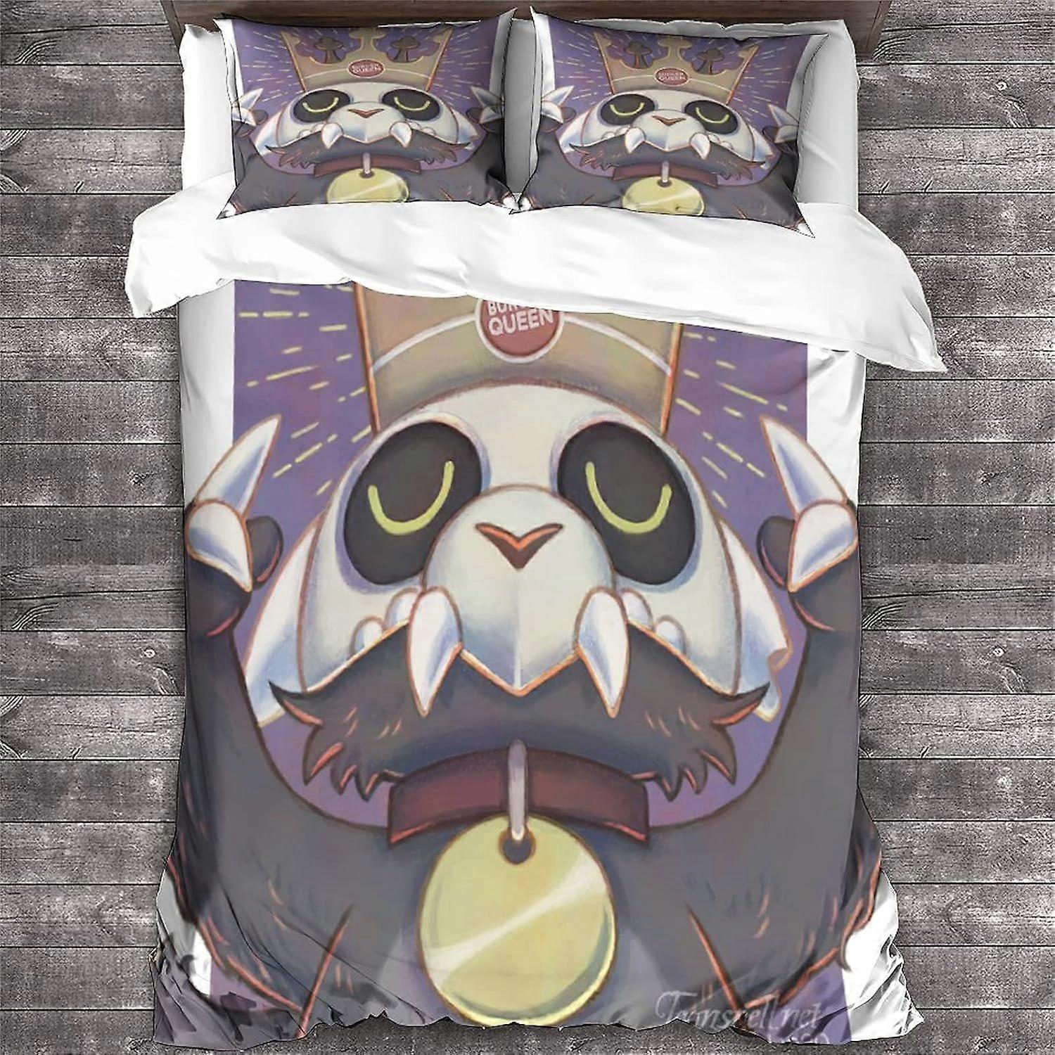 NOOFIE Animação Impressa 3D A Casa Coruja Capa Edredom com fronhas Animação Roupa de Cama Set com zíper Fechamento Soft Microfiber Quilt Cover Set King