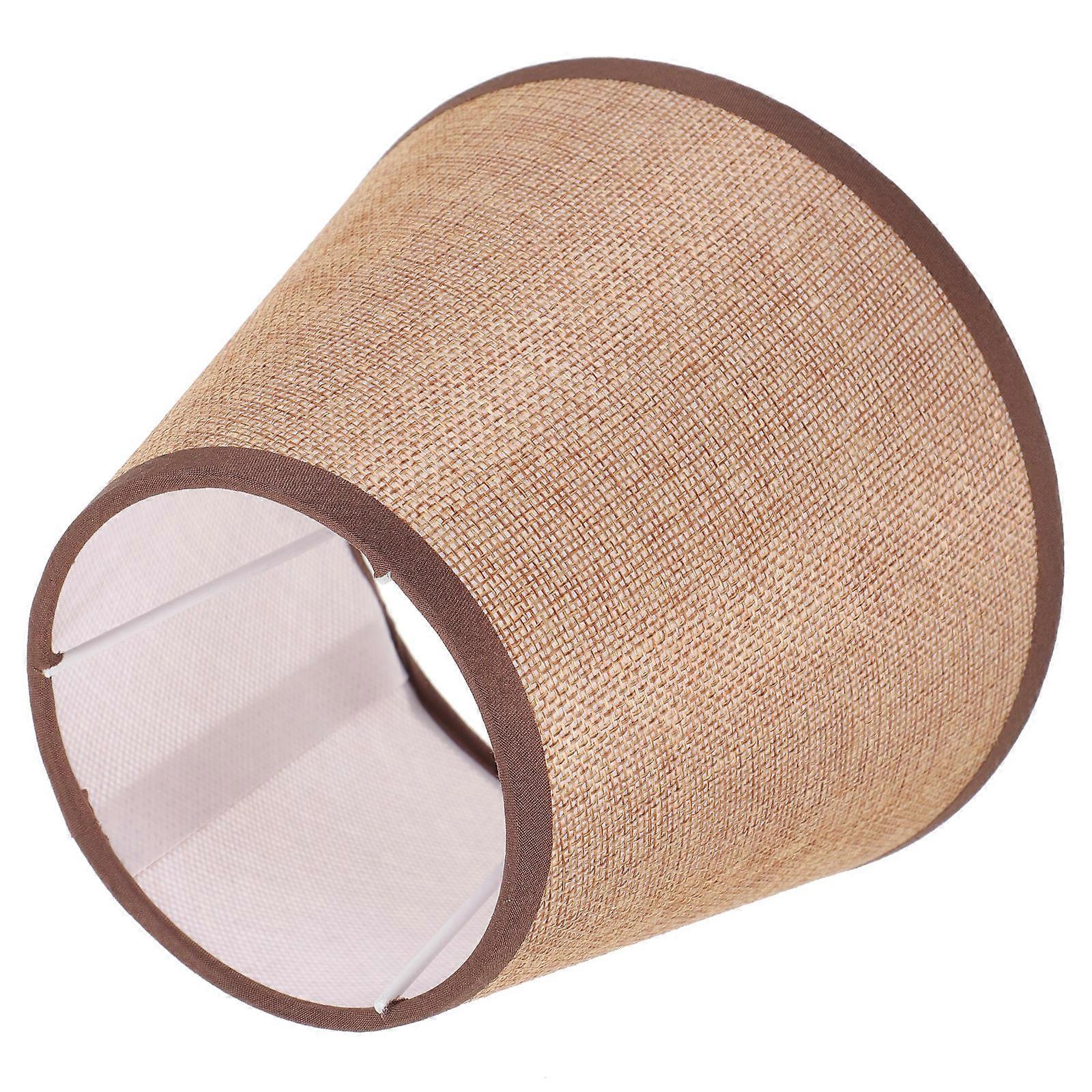 Light Brown Fabric Lampshade for Floor Lamp Shade Durable Use