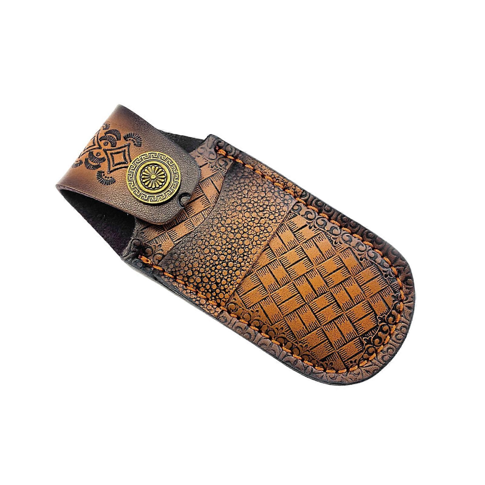 Leather Tool Pouches With Snap Closure Fits 4 5 Inch Secure Belt For Adventurers Multicolor