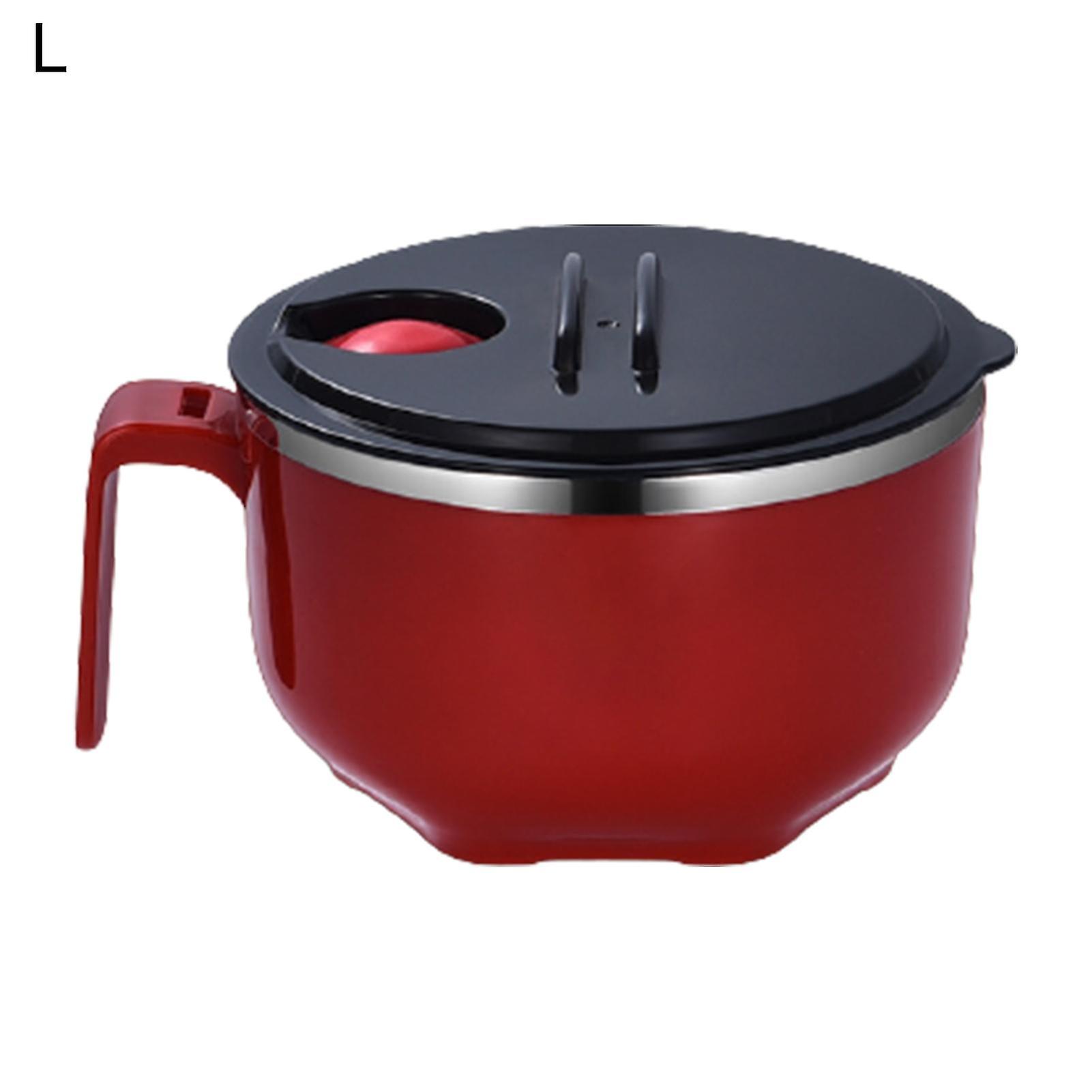 Bol à nouilles 1000 ml/1300 ml, respectueux de l'environnement, bonne étanchéité, en acier inoxydable, sans BPA, pour soupe et liquide, pour la maison
