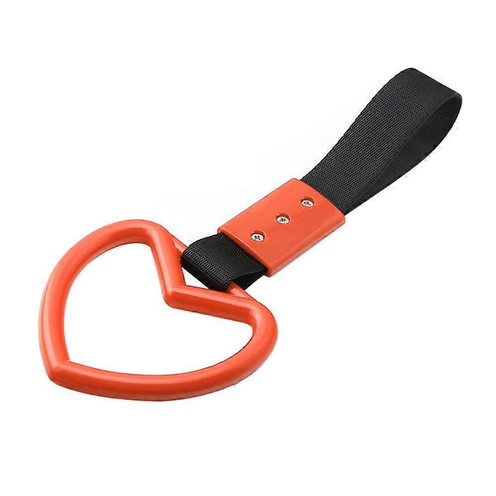 Heart Shaped Car Electrostatic Strap Decorative Hanging Ring Rear Bumper Ring