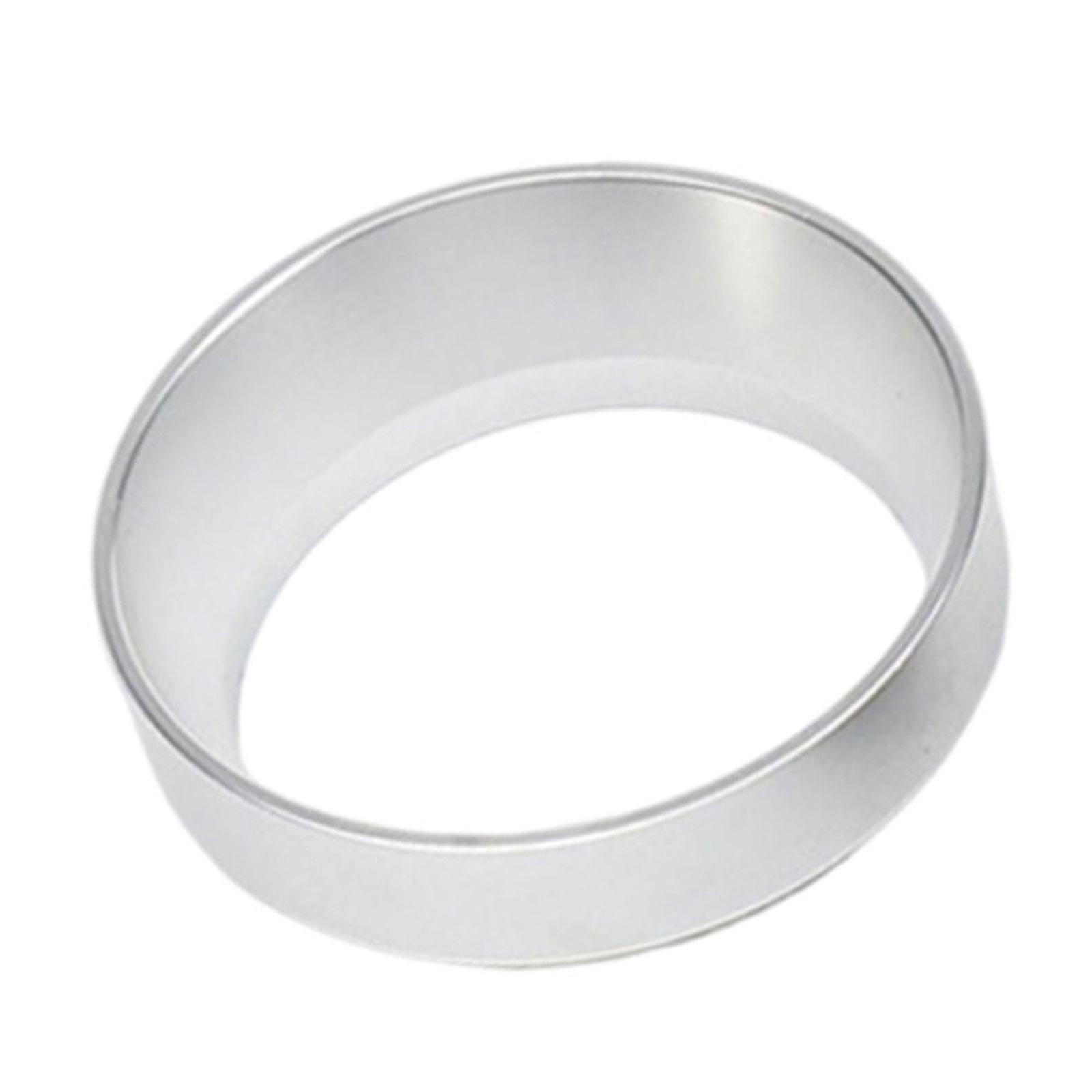 Practical Coffee Dosing Funnel Coffee Powder Rings Coffee Machine Adapter Rings Suitable for Espresso Portafilters  Silver