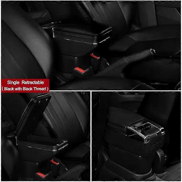 For Pajero Mini armrest box central Store content Storage box with cup holder ashtray USB interface