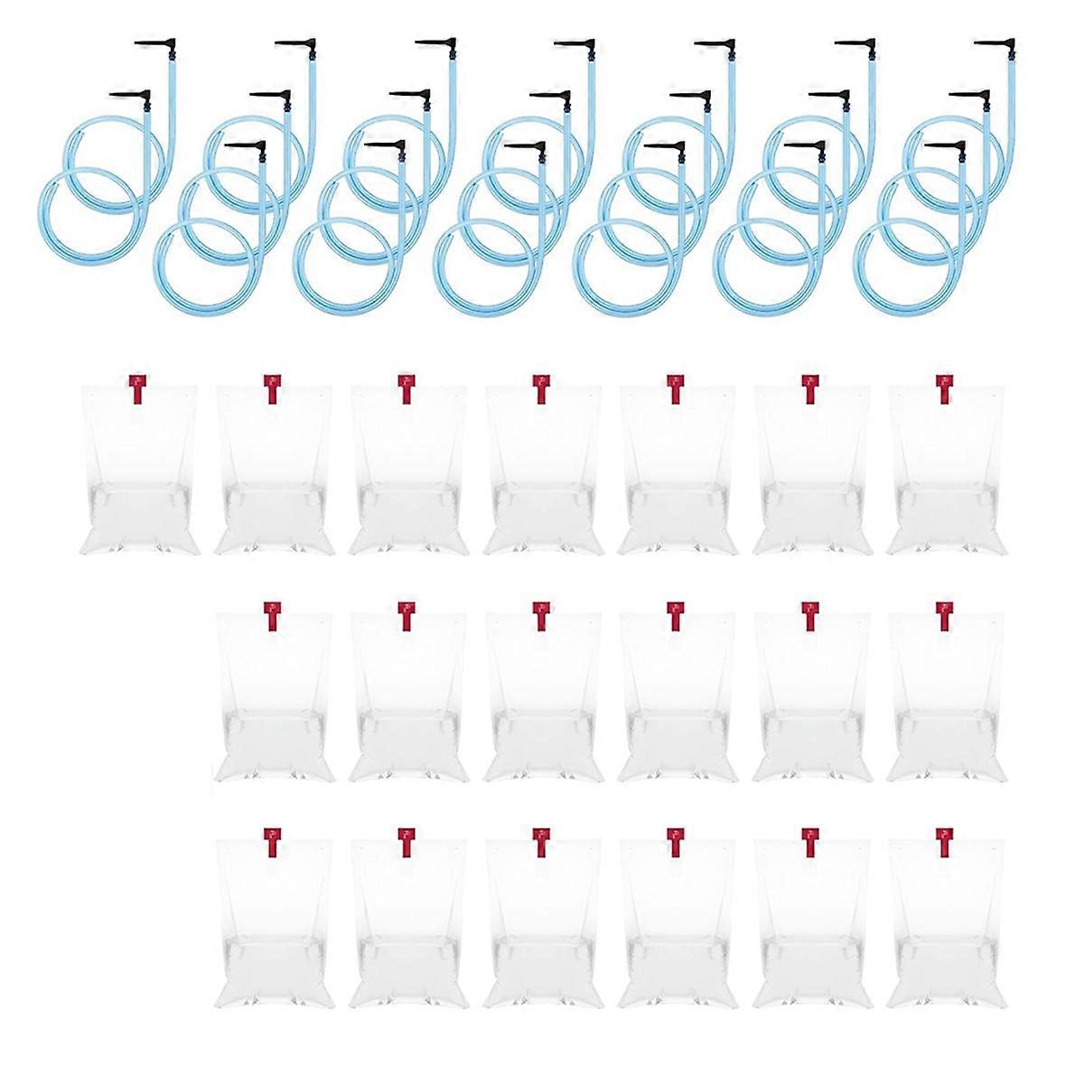 20 Sets Maple Syrup Tapping Kit Include 20 Maple Tree Taps Spiles 20 Pcs 35In Maple Syrup Tubes 20 Pcs 8L -Clear Bags
