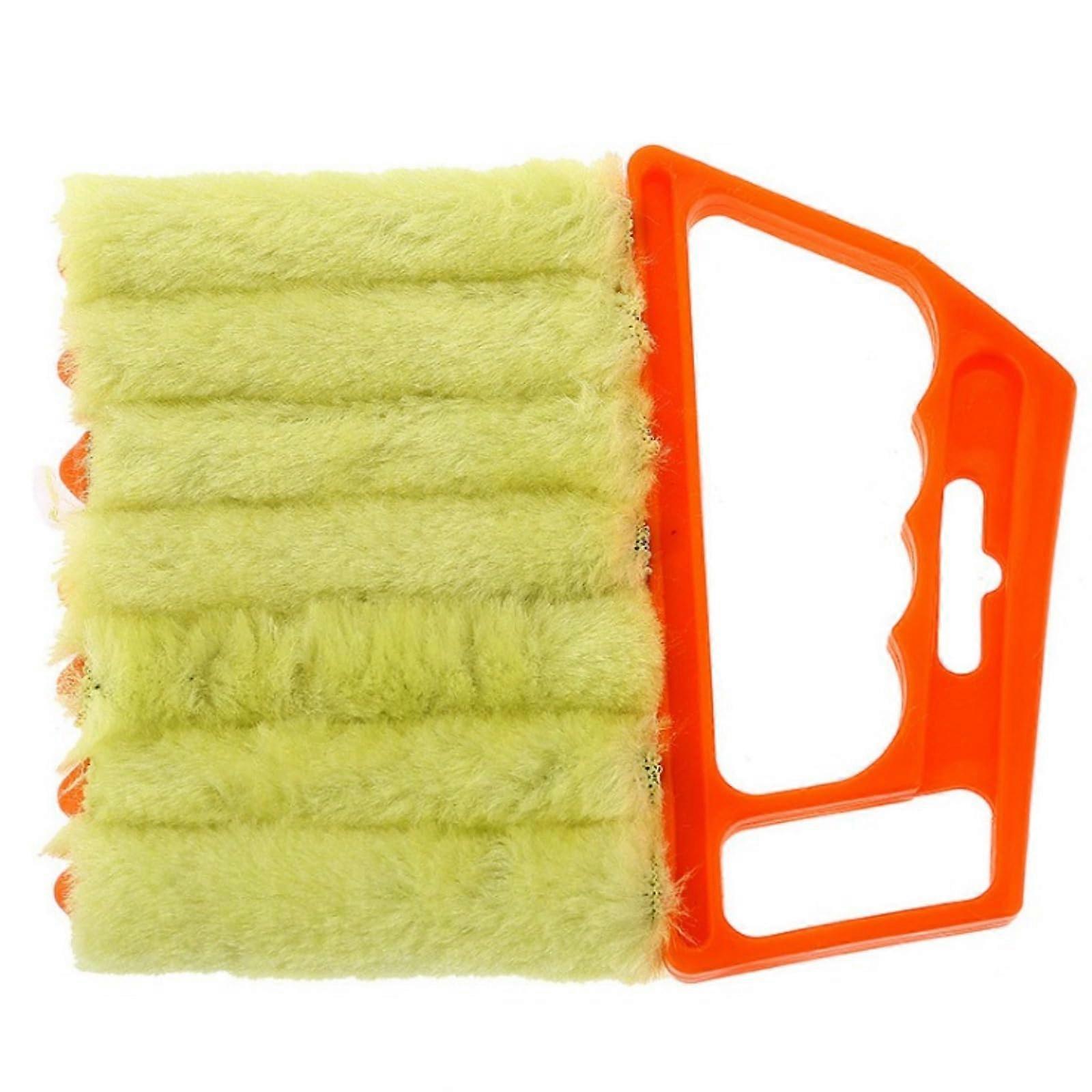 Blind Cleaning Brush Set of 2 with Gap and Curtain Dust Remover for Air Conditioner Fans Orange