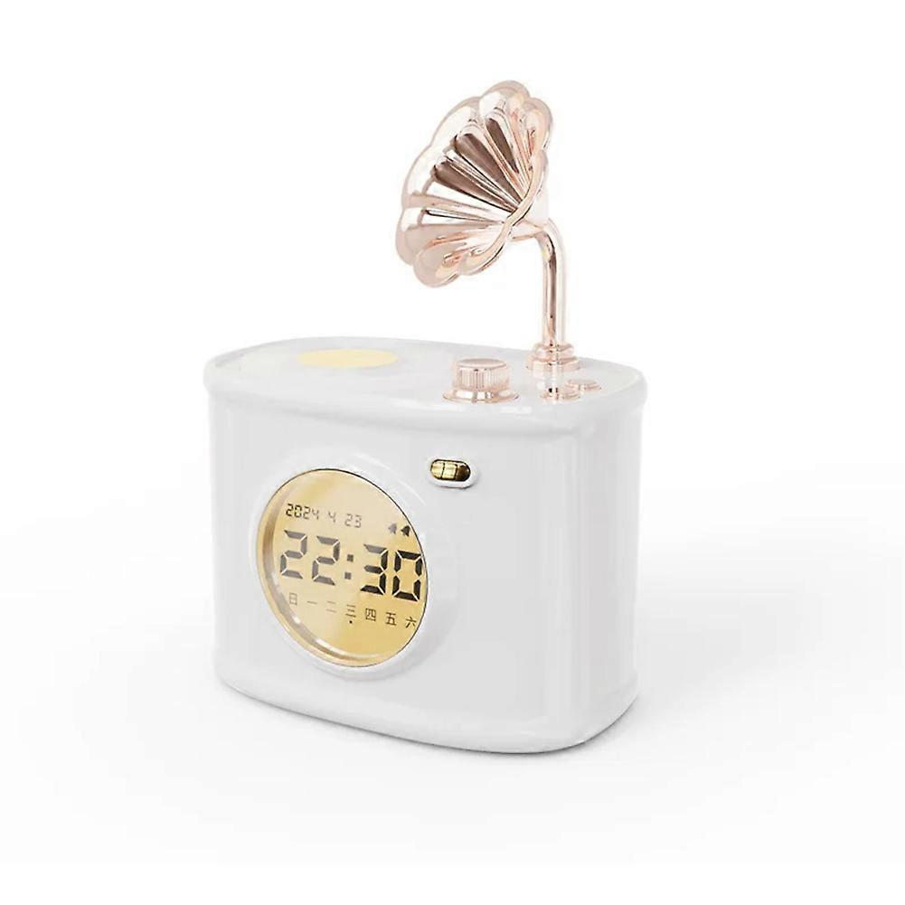 Bluetooth Speaker Retro Clock Alarm Clock Calendar A
