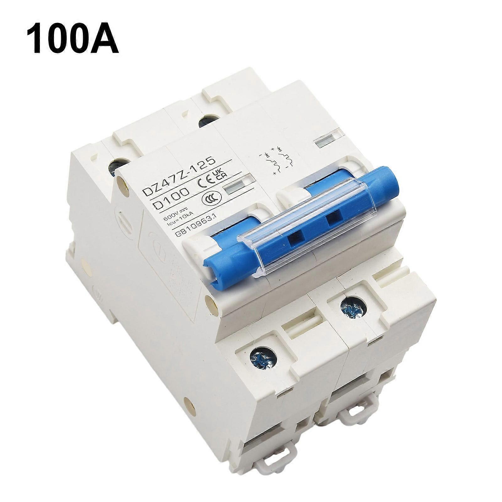 Dc Mcb For Solar Pv 2P 125A 100A 80A 600V Circuit Breaker Pv Battery