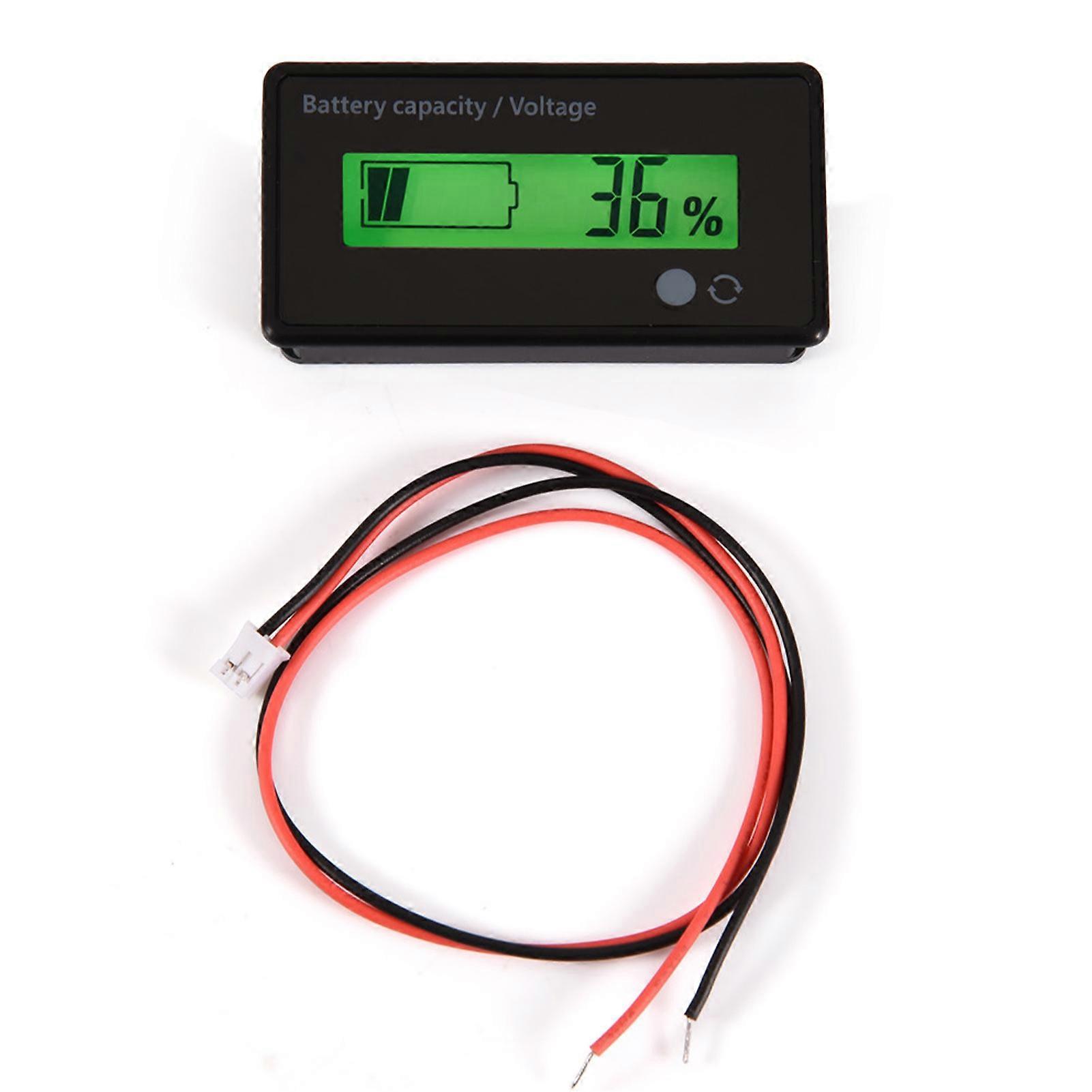 Green Backlit LCD Display Battery Capacity Voltage Meter Tester Voltmeter Monitor