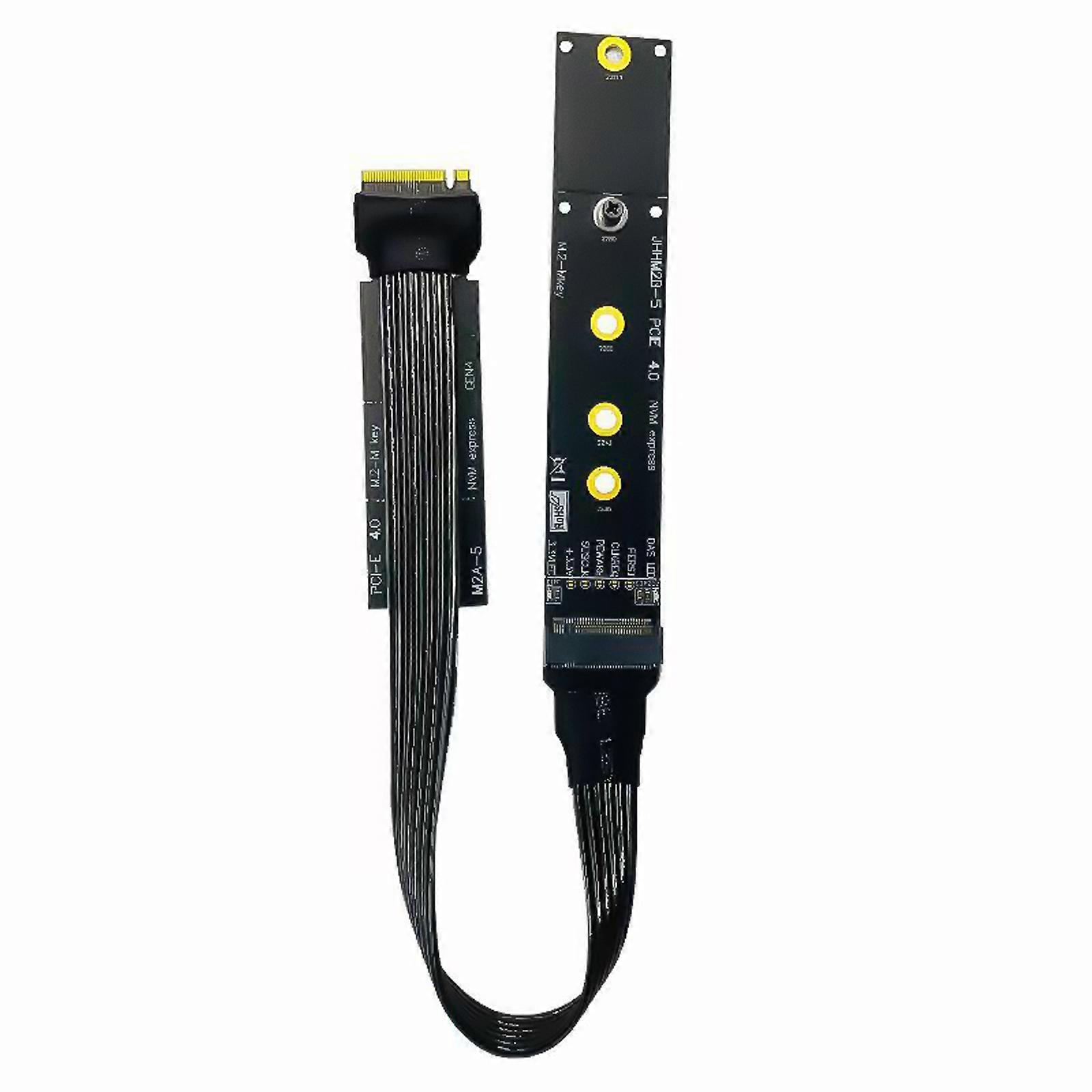 M.2 NVMe SSD Extension Adapter Cable Support PCIE 4.0 4X Fast Speed and Stable Multicolor