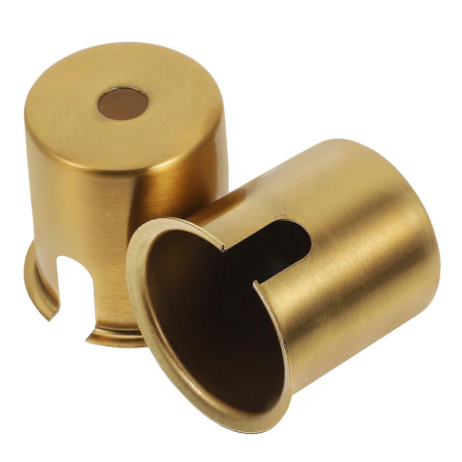 Tai Lamp Holder Shell for Table Lamp with E27 Socket 2Pcs Copperplated Metal Home Accessory