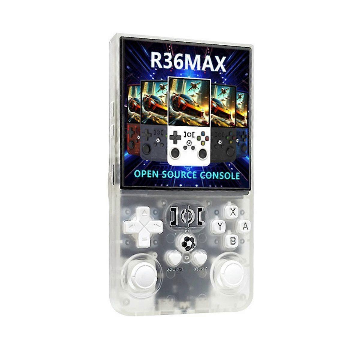 R36Max Retro Handheld Game Console 4inch IPS Screen 128G Portable Pocket Game Player Supports 30+ Em