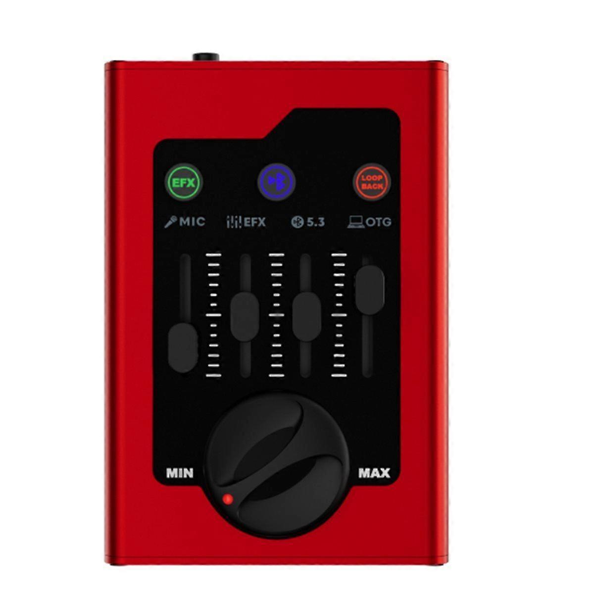 Mini Sound Card Microphone Sound Card Bluetooth OTG Function for Computer Singin Stage Live Stream