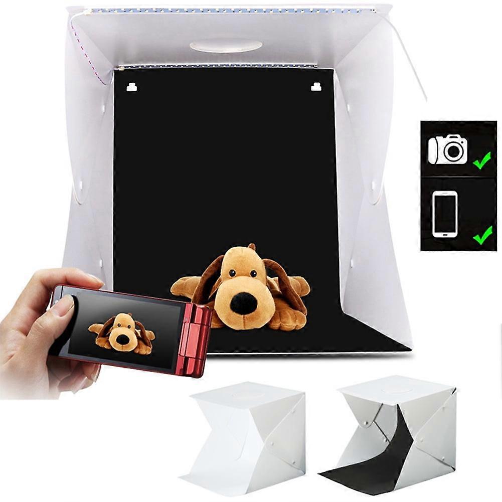 SUSUchens Dual Color Backdrop LED Light Photography Photo Studio Box Softbox Shooting Tent Style M
