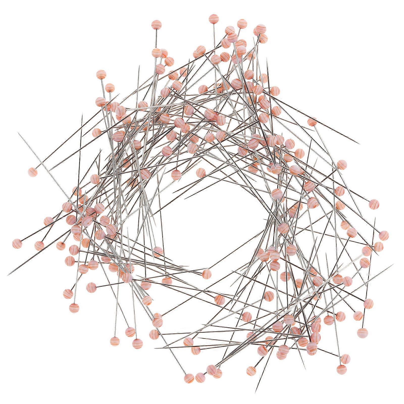 200Pcs Orange Sewing Pins for Dressmaking with Locating Pin Function