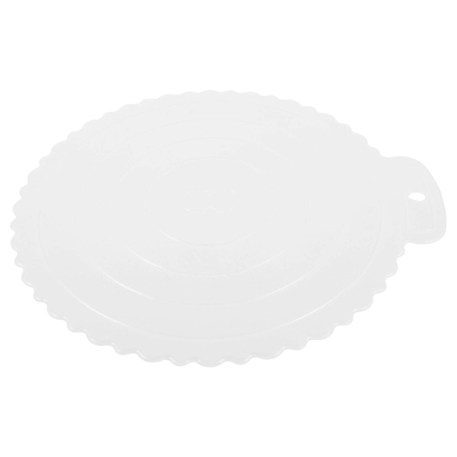 White Reusable Cake Board with Handle for Home Use ABS Material