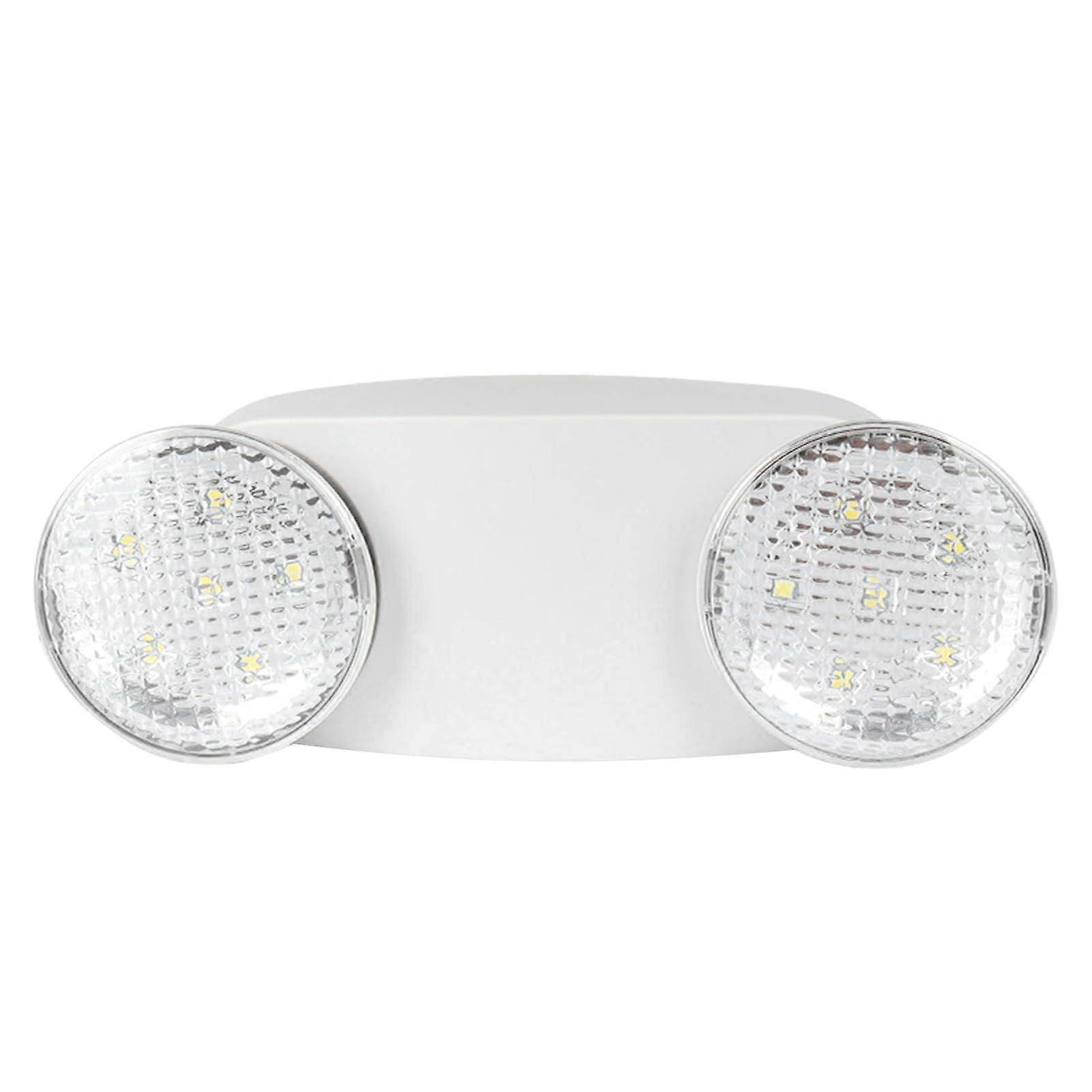 LED Emergency Light 200LM Dual Rotatable Heads 120min Battery Backup for Home and Office