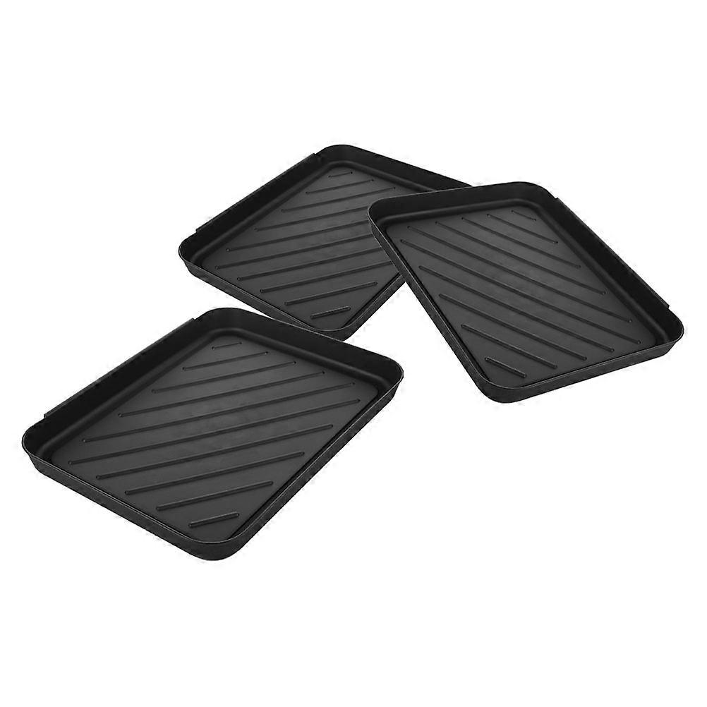 Versatile Storage Tray Multi-Function Shoes Tray for Use 3Pcs Plastic Set