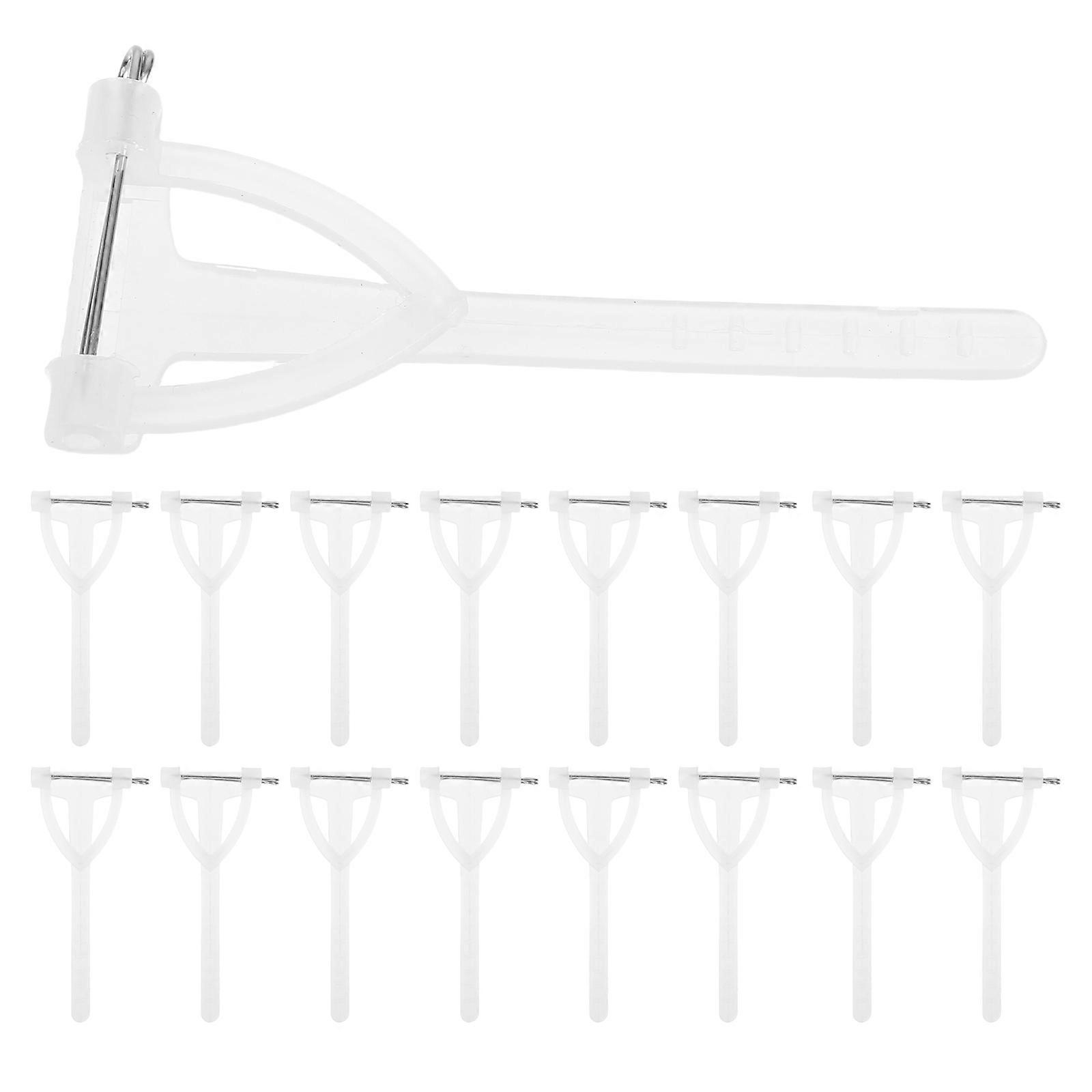 Triangle Corsage Pins Safety Pin Brooch for Party Use 80Pcs White Set