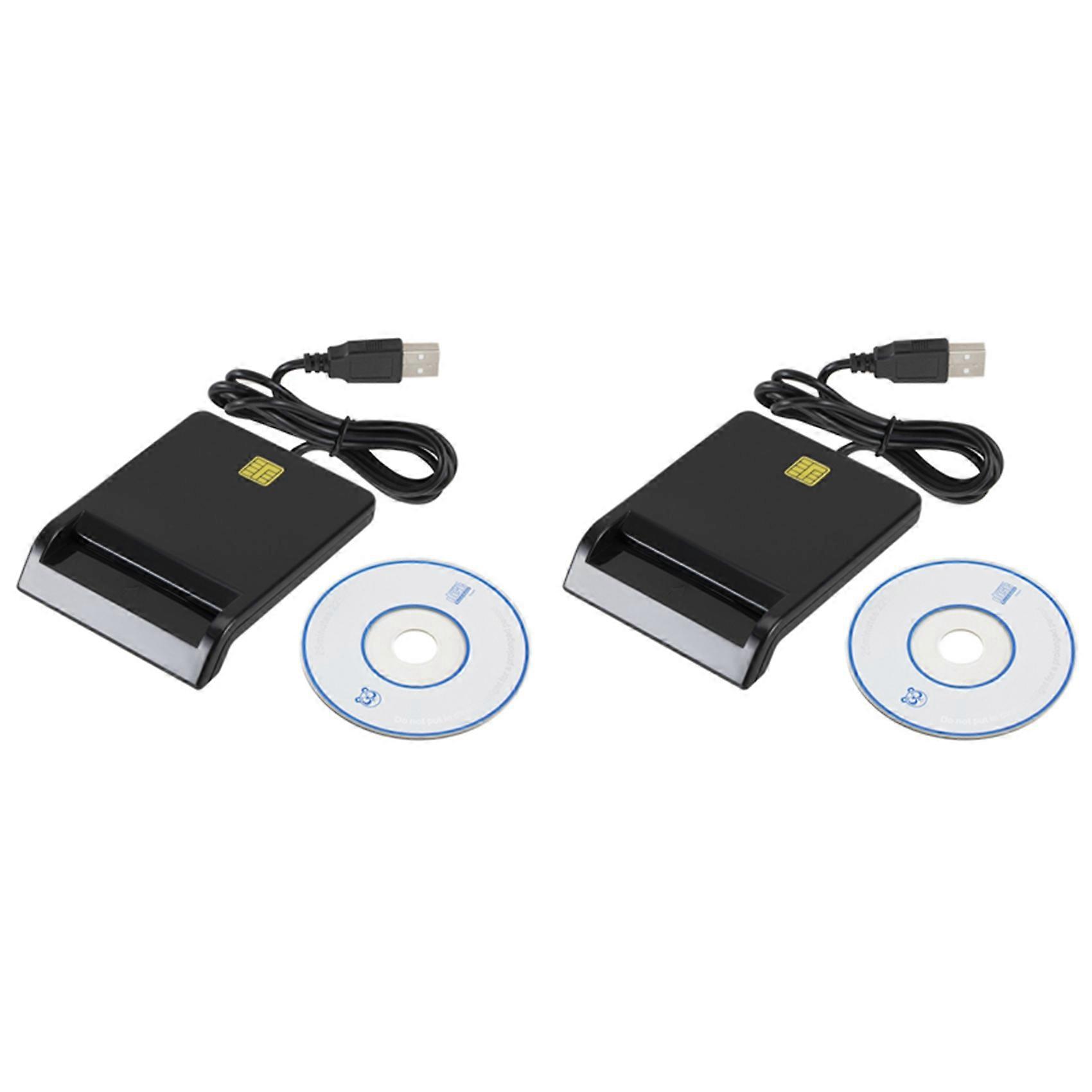 2X Universal Smart Card Reader for Bank Card Card ID CAC DNIE ATM IC SIM Card Reader for Android Phones and Tablet