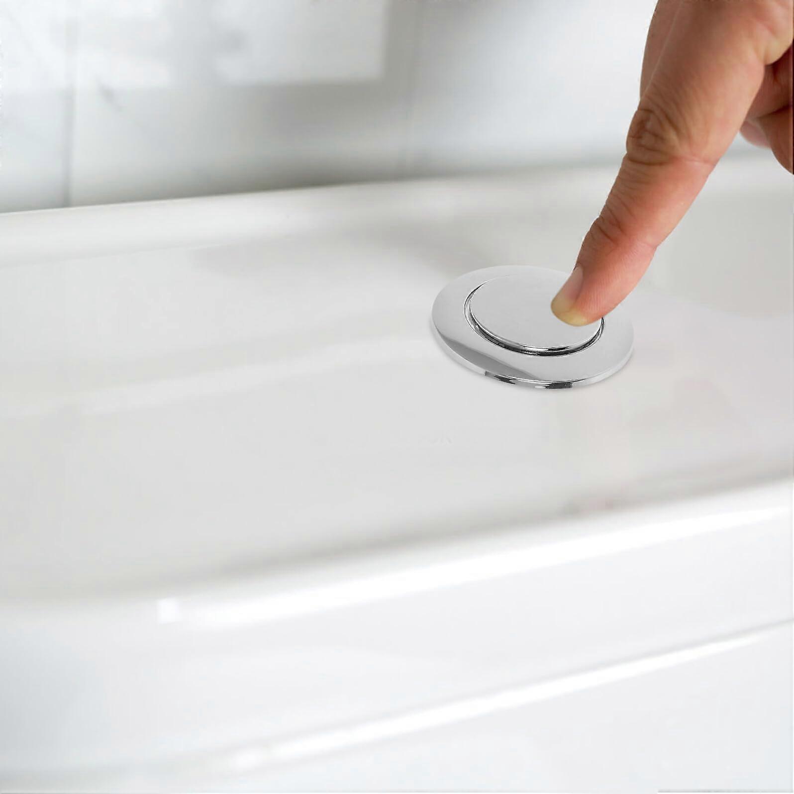 2 Pack Toilet Flush Button Replacement Kit for Single Flush ABS Tank Parts Easy Install