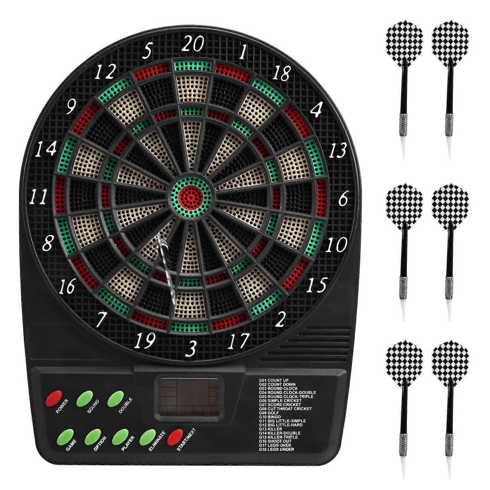 Electronic Dartboard Darts-Game Set Automatic Scoring Dart-Plate Board Sound Prompt Office Family Toys