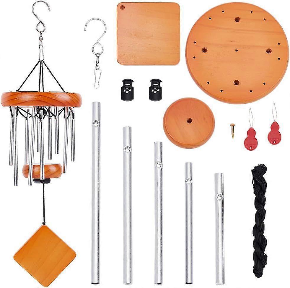 Wind Chimes for Outside Garden Wind Chimes Deep Tone with 10 Tuned Tubes and Hook Elegant Round Chime Memorial Wind Chimes for Garden Patio Yard Zen D