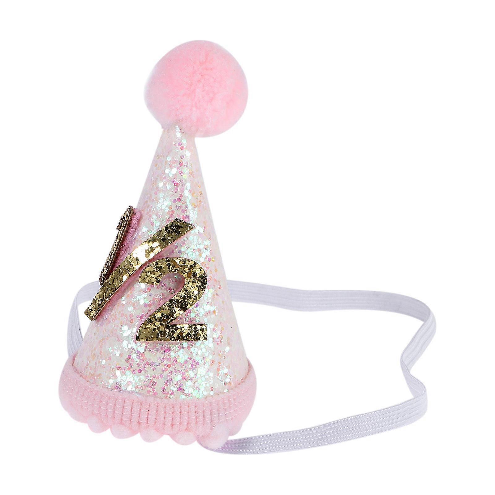 Kids Birthday Party Hat for Fun Use 2Pcs White Artificial