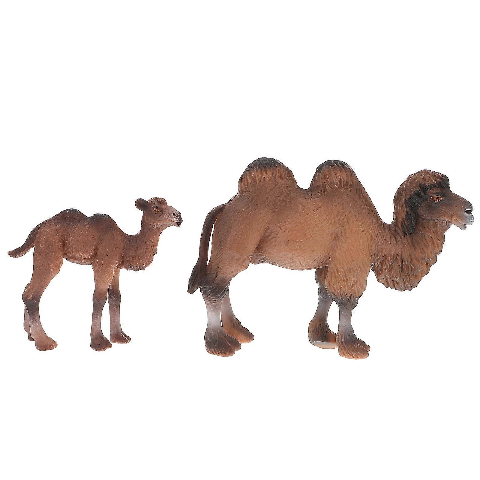 Miniature Figurines Camel Statues for Kids 8Pcs Assorted Color Ornaments