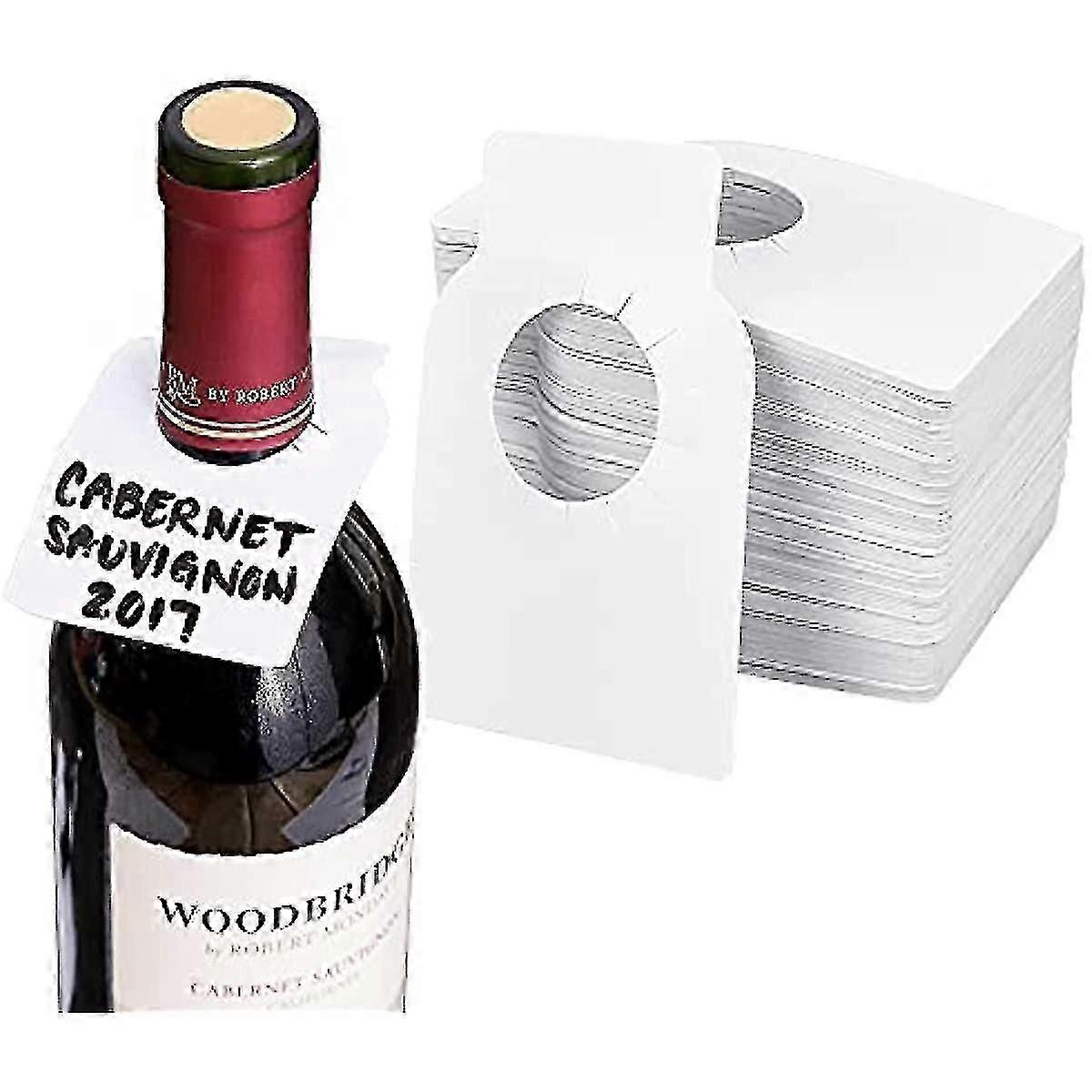 Wine cellar neck labels PVC blank