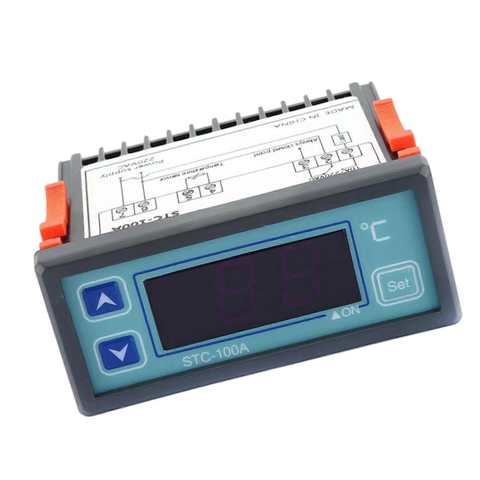 Large Screen Thermostat Digital Display Double Mode Operation High Low Alarm Energy Efficient for Safety Monitoring Multicolor