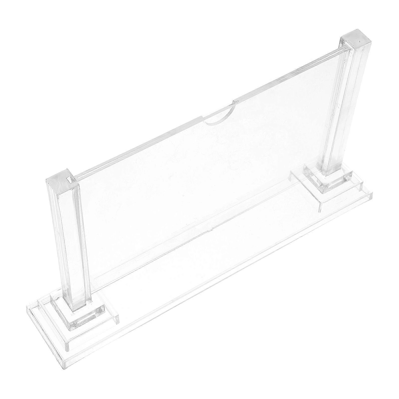 Acrylic Table Sign Stand Double-Sided Display for 2Pcs Transparent Desk Name Plates