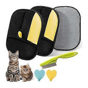 Pet Hair Remover Glove, Static Removal Gloves for Pet Hair, Reusable Double Sided Electrostatic Pet Hair Remover