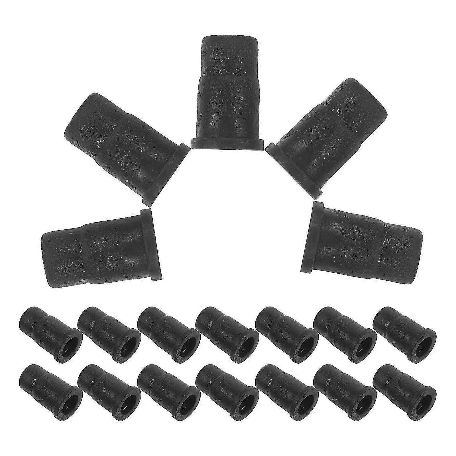 20pcs Caster Sockets Small Caster Stem Sleeves Professional Caster Sleeves Replacements