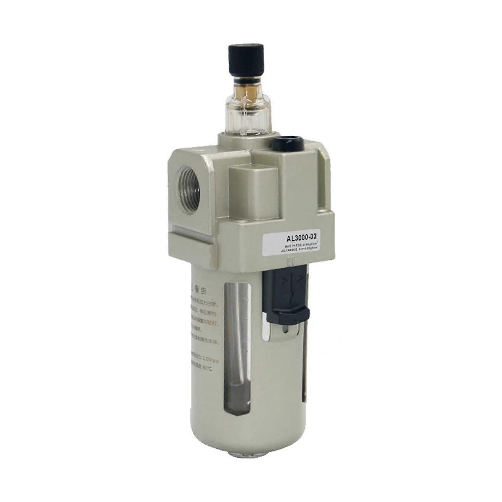 Pneumatic Air Lubricator 1/2' PT with Compressed Air Water Separator for Moisture Separation