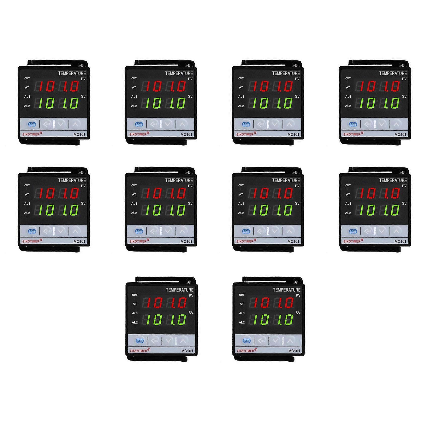10X SINOTIMER MC101 Digital Display PID Temperature Controller Celsius/Fahrenheit Modes Sensor Input Transducer