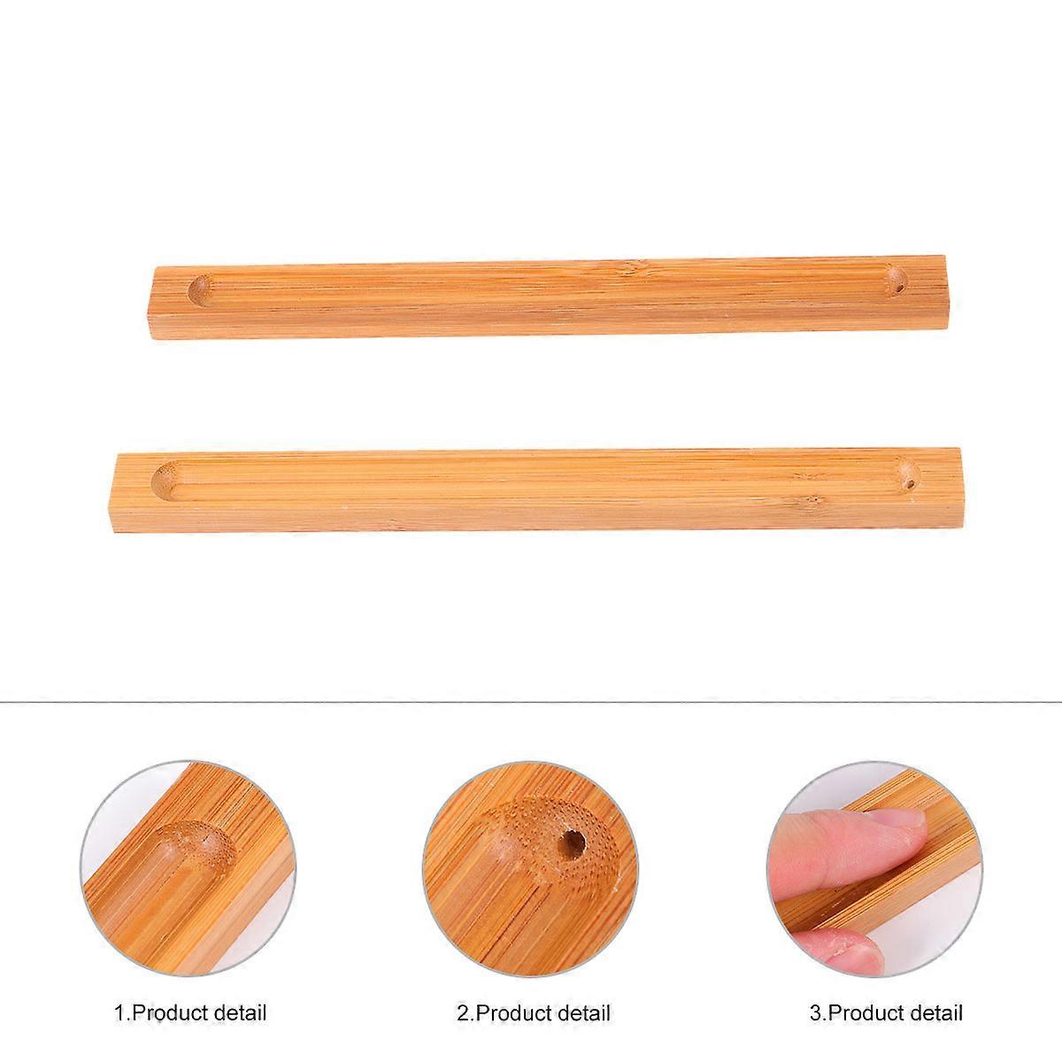 Incense Stick Holders Phyllostachys Bamboo Tea House 2Pcs