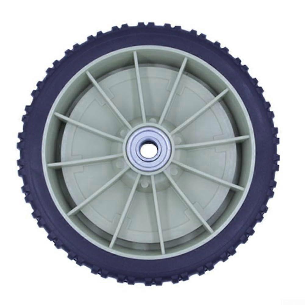 19.5cm Lawn Mower Wheel Durable Rubber Tyre Replacement for Grass Trimmer Push Mower