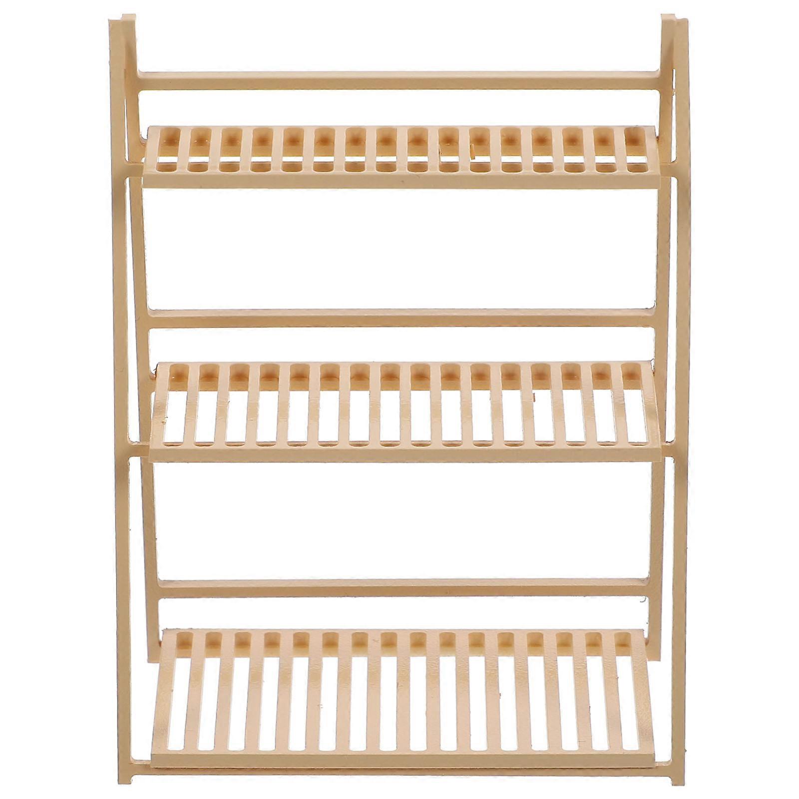 Mini House Decor Flower Stand for Storage ABS Miniature Shelf