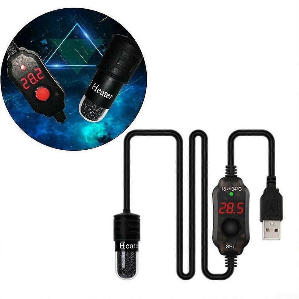Fish Tank Heater with Automatic Temperature Control USB Powered Mini Aquarium Heater