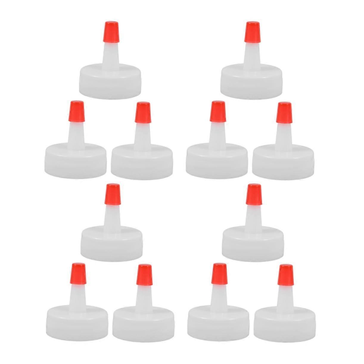 50pcs PP Material Squeeze Bottle Caps Leak Proof Soda Bottle Caps for Beverage Replacement