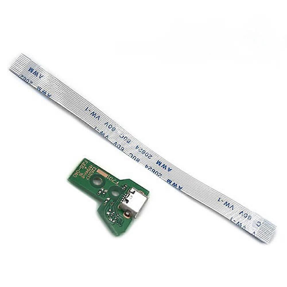 10PCS Charging Port for PS4 Controller JDS040 Charger Board for DualShock 4 with Flex Cable Replacement