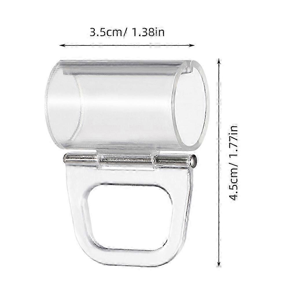 2pcs Roller Shade Pull Clips Cordless Handle Clamps Transparent Grips for Window Shades Accessories